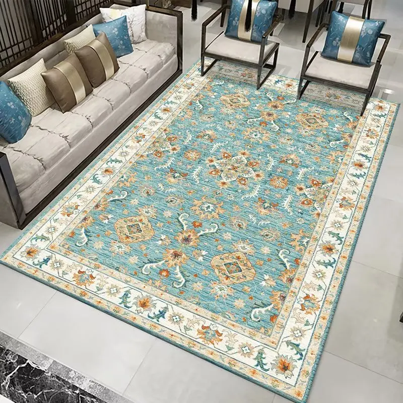 Oriental Bohemian Carpets for Living Room Decoration Retro Bedroom Carpet Classical Area Rugs Non-slip Old Style Rug Home Mats 3