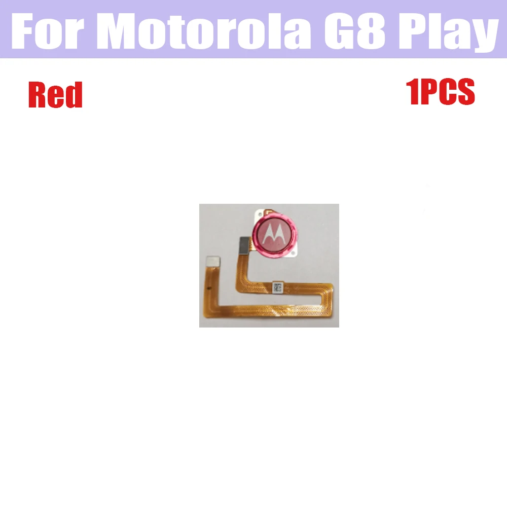 For Motorola Moto G8 Play Home Button FingerPrint Touch ID Sensor Flex Cable Replacement Parts