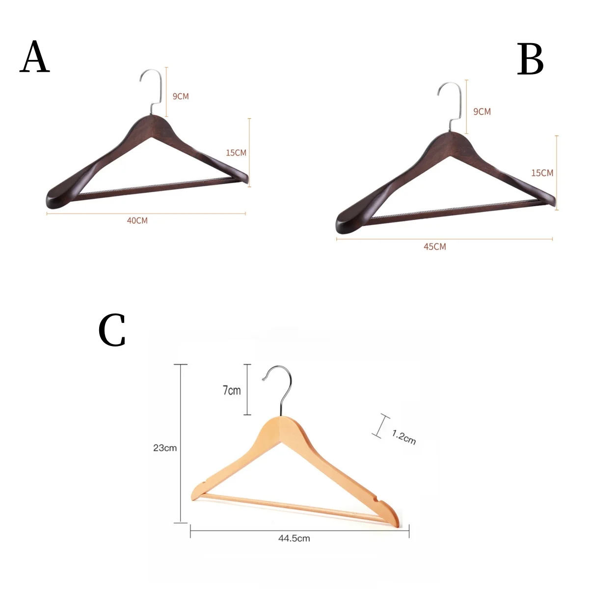 Clothes Hanger Storage Hanger 1/5Pcs Wooden Hangers For Clothes Clothing Storage Wardrobe Organizer Have Non Slip Shoulder Wood Shirt Dress Jacket Coat Hanger