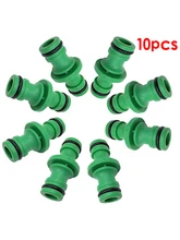  10PCS Double Male Hose Connectors Garden Water Irrigation Connector Joints Pipe For 1/2 inch Hose Tap Branch Connector 