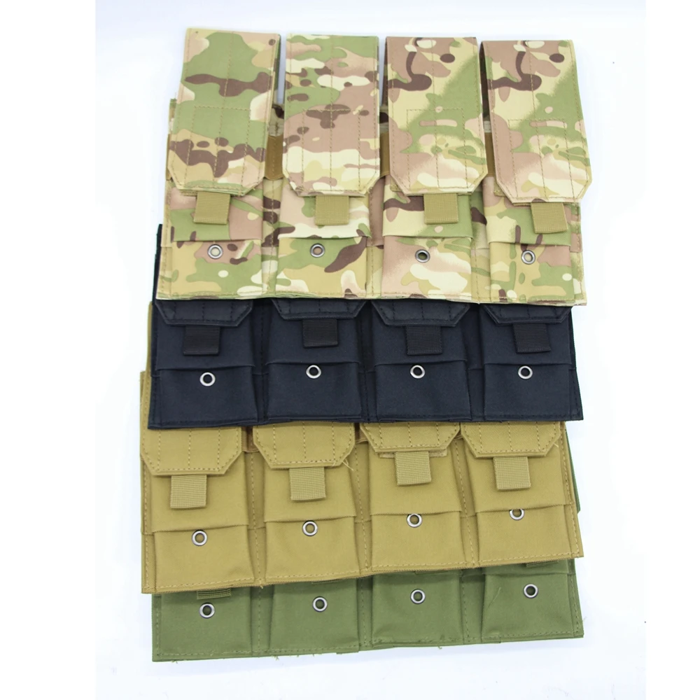 5.56 M4 Four Magazine Pouch Single Double Magazine Bag for M6 AR M4 AR15 Rifle Pistol Mag Pouch Molle Bag Vest Accessory 6