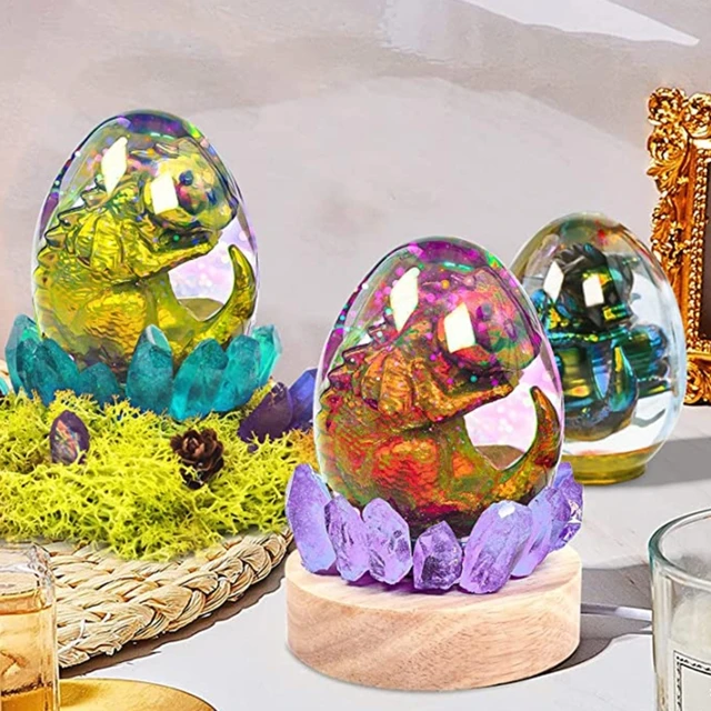 DIY Dinosaur Egg Ball Shaped Crystal Epoxy Resin Mold Dinosaur Shape  Keychain Pendant Silicone Mold Jewelry Crafts Accessories - AliExpress