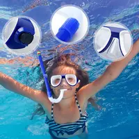 Underwater Equipment Water Sports Anti Fog Kids Diving Goggles Scuba Diving Mask Snorkel Mask Set Children Snorkeling Gear 2