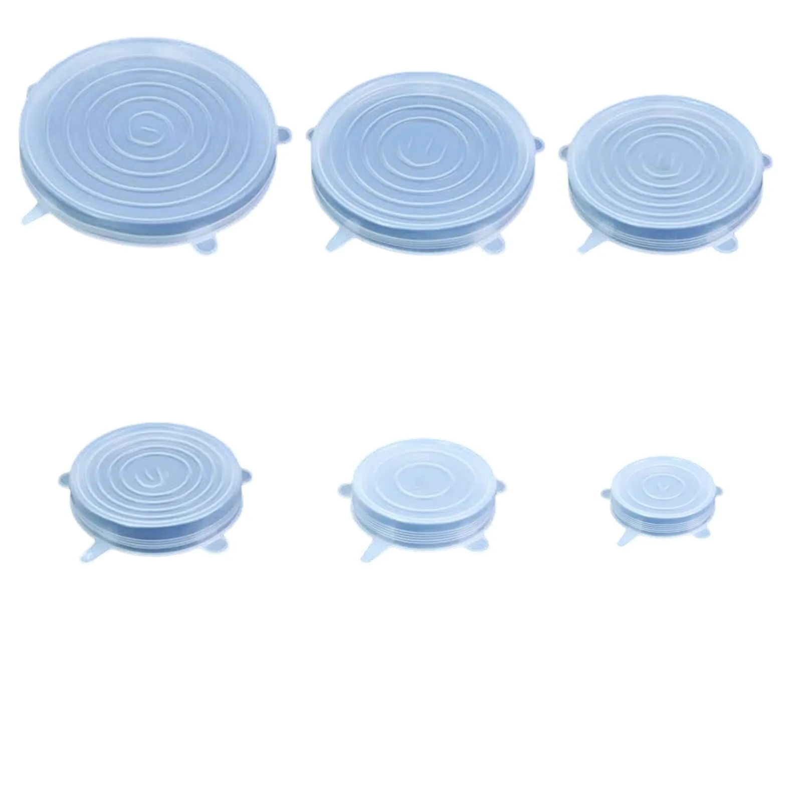 6PCS/Set Multifunctional bowl cover Fresh-keeping Cover Silicone Lids Refrigerator Sealing Preservation Film Kitchen Accessory