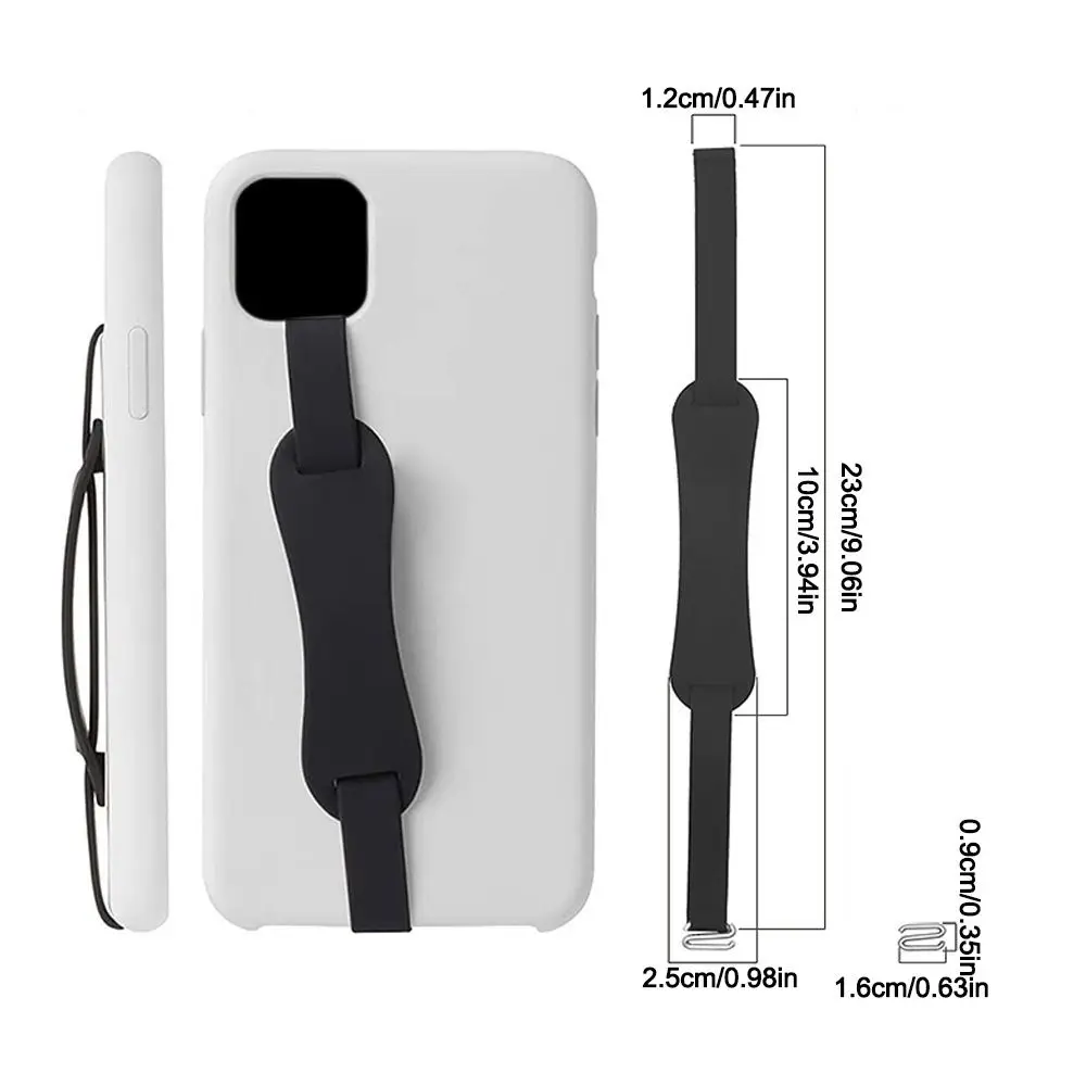 Elastic Silicone Grip Loop Wristband with Soft Phone Strap
