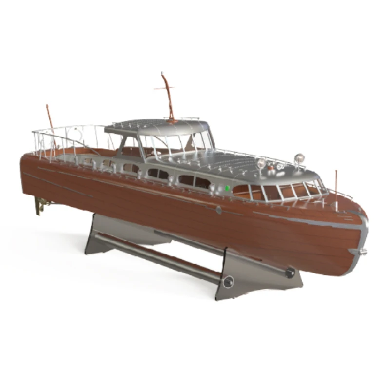 Kit Modello Barca Rc Classic Retro 1/18 Gruppo Manuale Yacht Thunderbird