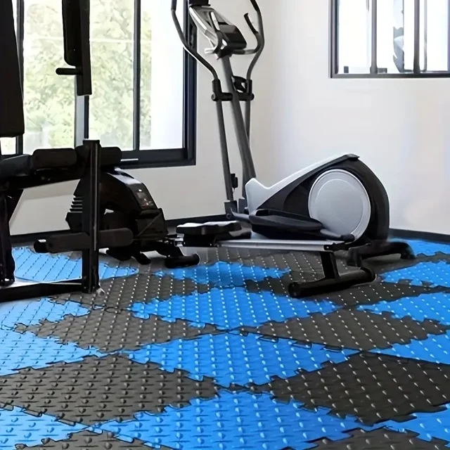 20 Piece Puzzle Fitness Mat Double Sided Interlocking Foam Floor Mat EVA Non Slip Mat Suitable for Yoga and Fitness Equipment 2