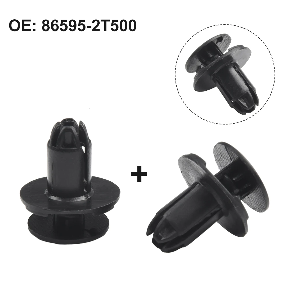 

For Hyundai 10x Retainer Clips Push In Type 86590-28000 865952T500 8mm Hole Head Diameter 18mm Nylon Brand New Durable