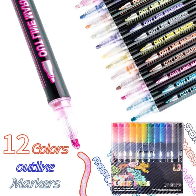 Artist Color Sketch Marker, cardboard box of 12 colours