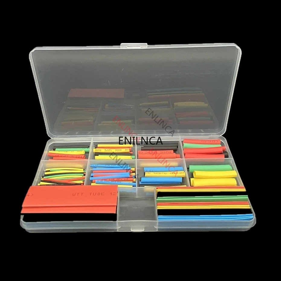 Heat Shrink Tubing 164-780pcs/Box Set Polyolefin Shrinkable Wire Cable Insulated Sleeving Electronic Parts shrink wrapping