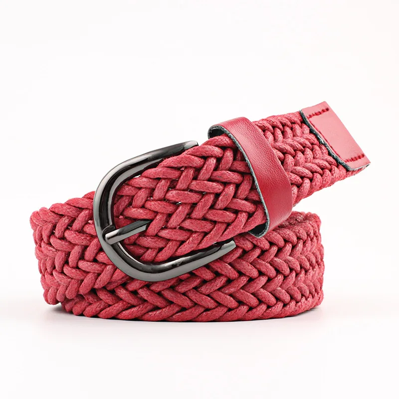 www. - Hot Sell New Womens Belt New Style Candy Colors Hemp Rope  Braid Belt Female Belt