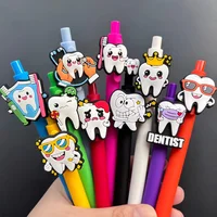 5/10/20pcs retractable ballpoint pen in candy color, featuring a fun dentist design, perfect for holiday parties and gifts 2