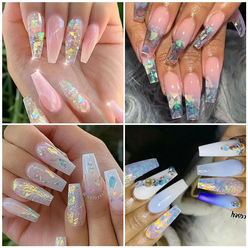 Nail Flakes Nail Glitter Nail Decoration Nail Decorations Glitter Nail Flakes Sequin Nail Sequins DIY Manicure Art
