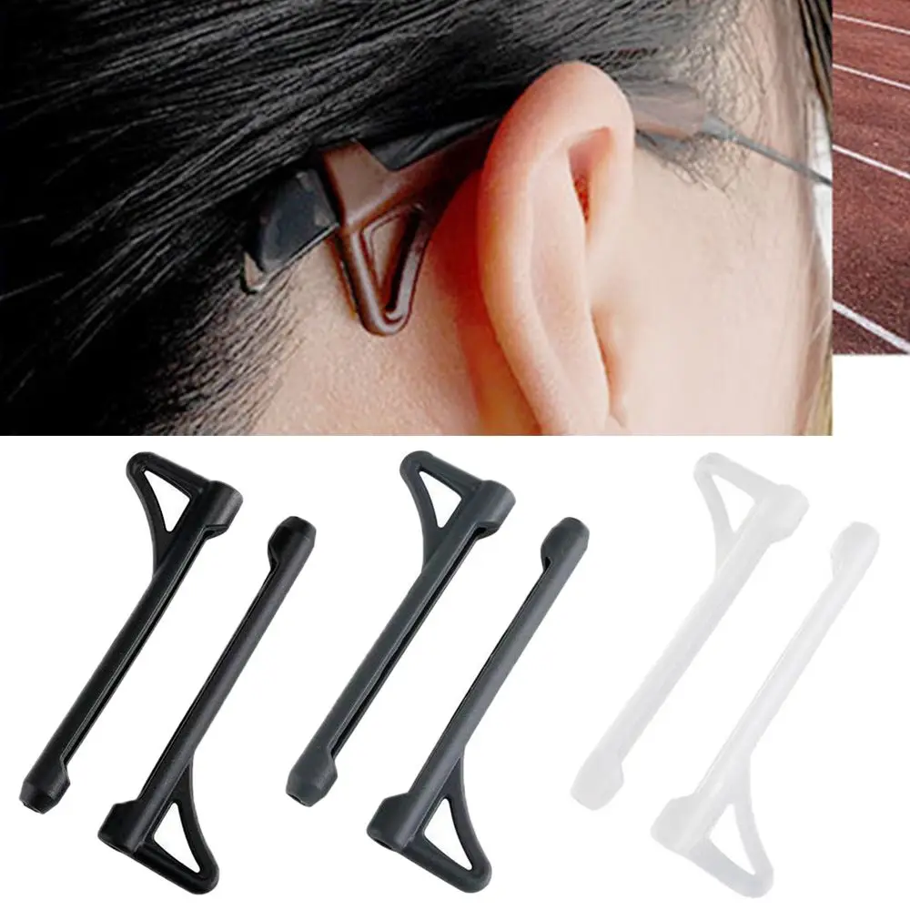 

Silicone Cover Legs Sleeve Accessories Holder Anti-Lost Ear Hook Glasses Cover Anti-slip Cover Sunglasses