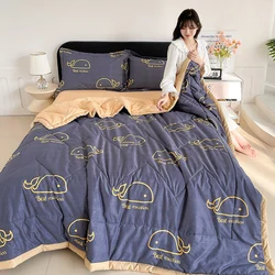 Skin - Friendly Lightweight Summer Blanket - Cool, Comfortable, and Machine Washable Quilt - 180x200cm 3 pcs set (15)