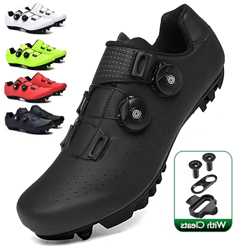 Professional Mountain Bike Cycling Shoes MTB Flat Cleat SPD Shoes Outdoor Self-Locking Big Size 48 Racing Bicycle Sneakers Men