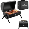 Portable Charcoal Grill, Tabletop Outdoor Barbecue Smoker, Small BBQ Grill for Outdoor Cooking Backyard Camping Picnics 1