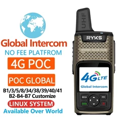 Walkie Talkie 5000Km Long Talk Range 4G Lte Poc Network Radio Sim Card Walkie Talkie
