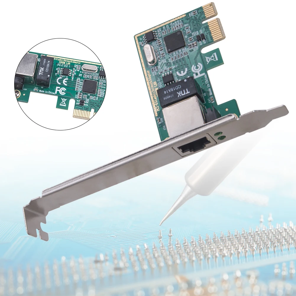1000Mbps Gigabit Ethernet PCI Express Network LAN Card RJ-45 LAN Network Card Desktop Gigabit Ethernet Lan Network Card