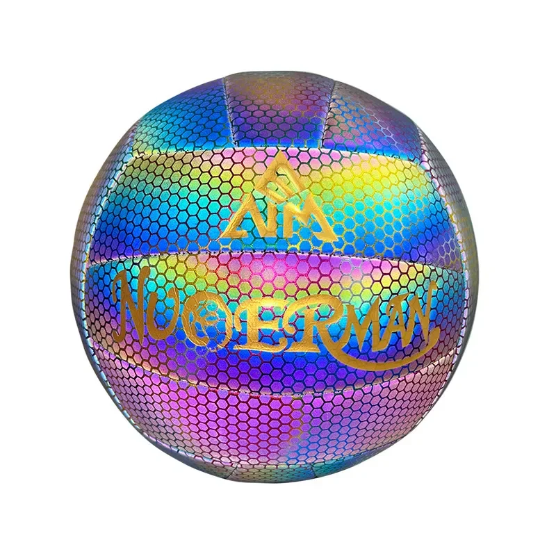 Volleyball Reflective Manufacturers Colorful Glow PU Machine Sewing School Outdoor Sports Ball Products volleyball ball