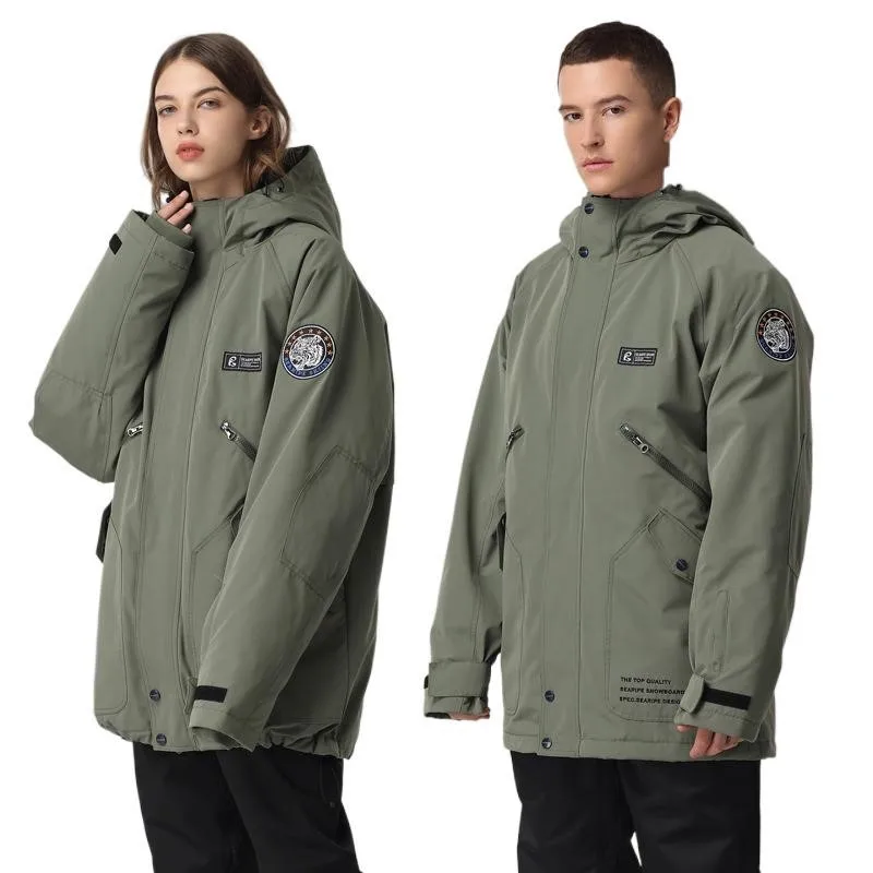Waterproof Snowboarding Coat Warm Snowboard Ski Jacket Men Overalls Waterproof Windproof Snow Coat