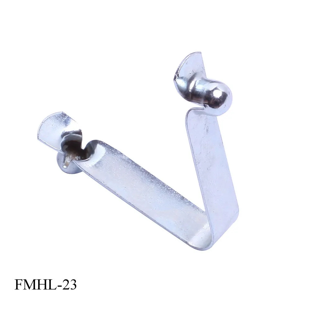 FUMAO 이중 강철 금속 푸시 단추 용수철 클립, 6mm 단추 직경 x 7mm 높..