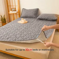Protecteur de matelas imperméable – Housse de matelas respirante et silencieuse avec 4 sangles d'angle élastiques, s'adapte jusqu'à 40 cm de profondeur 3
