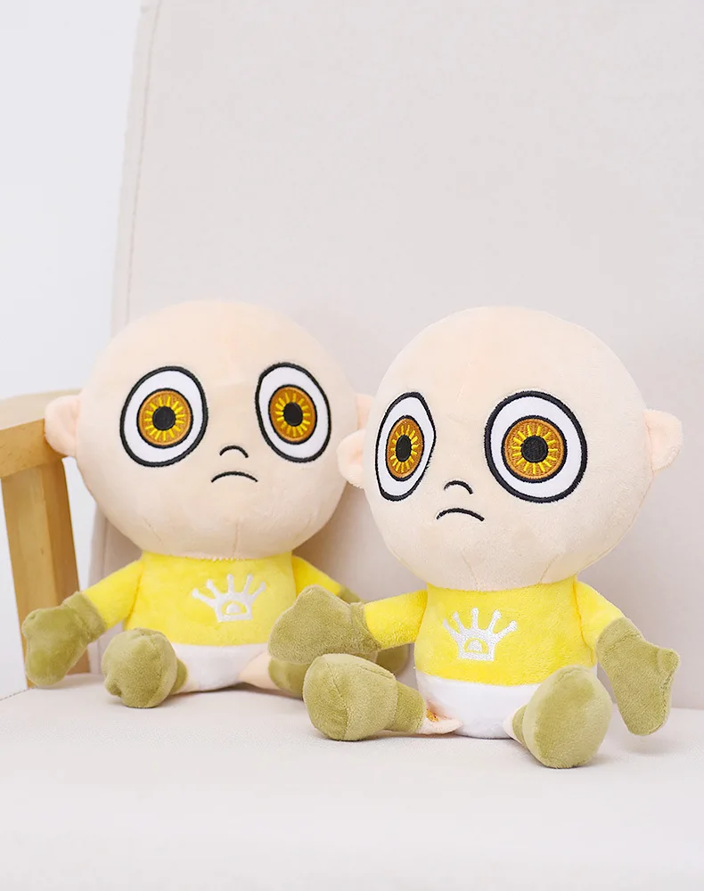 

28cm The Baby In Yellow Plush Toys Kawaii Baby Stuffed Soft Dolls Horror Game Plushie Figure Kids Toys For Children Gifts Mascot