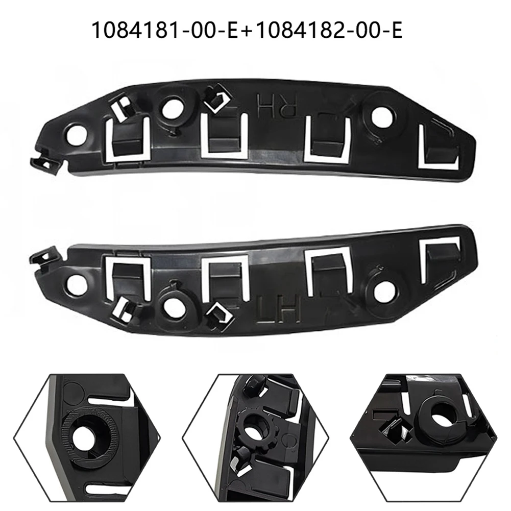 

Holder Front Bumper Bracket Plastic Replacement Support 1084181-00-E 1084182-00-E 1pair Fittings Parts High Quality