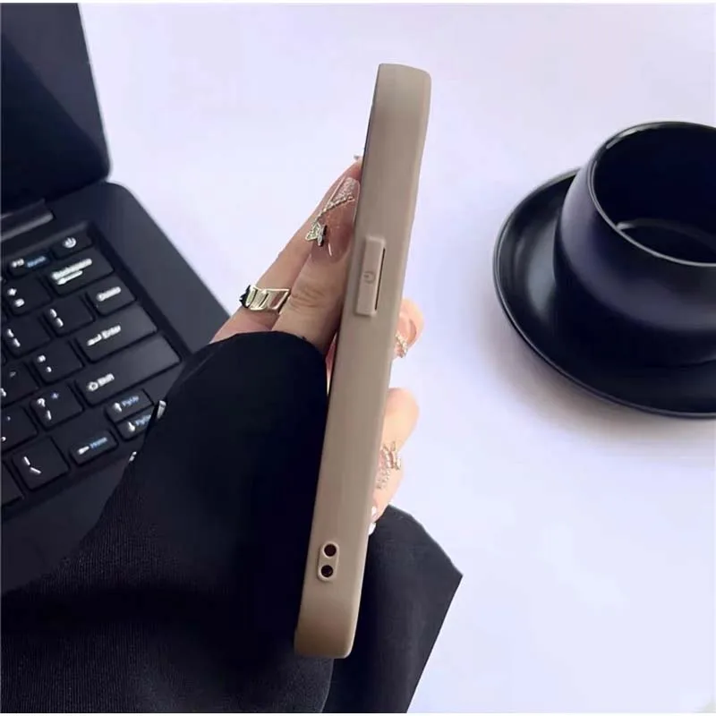 Custodia per telefono con motivo in lana per iPhone 11 12 13 14 15 Pro Max Morbido silicone Calore a mano Plaid antiurto Moda Indietro_voghion.com