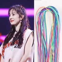 90cm Mix Colorful 4-30Pcs Hair braids Rope strands for african braids Girls DIY Ponytail braids Women Styling Hair Accessories 2