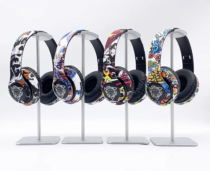 Auscultadores sem fios Graffiti Auscultadores Bluetooth Fones