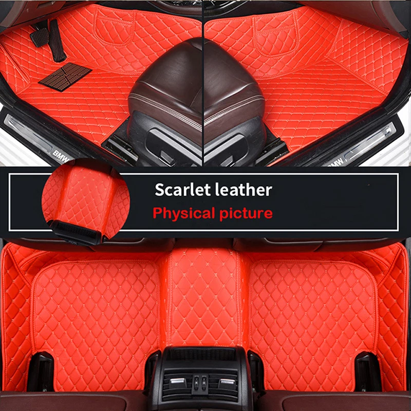  Voiture Cuir Tapis De Sol pour BMW X7 (7 Seats) 2019+ Tapis Sol Voiture  Personnalisés Tapis antidérapant Auto Couverture complète des Tapis,B