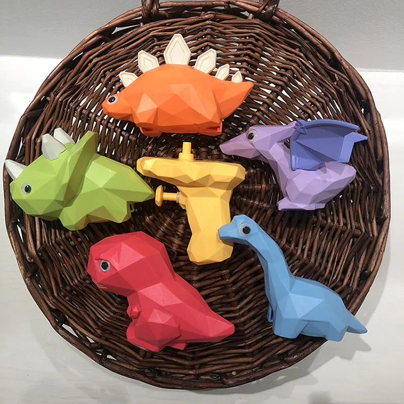 3Pcs Toddler Cute Dinosaur Pistol Summer Bath Toys Outdoor Party Water Games Swimming Pool Squirt Guns Birthday Gifts_voghion.com