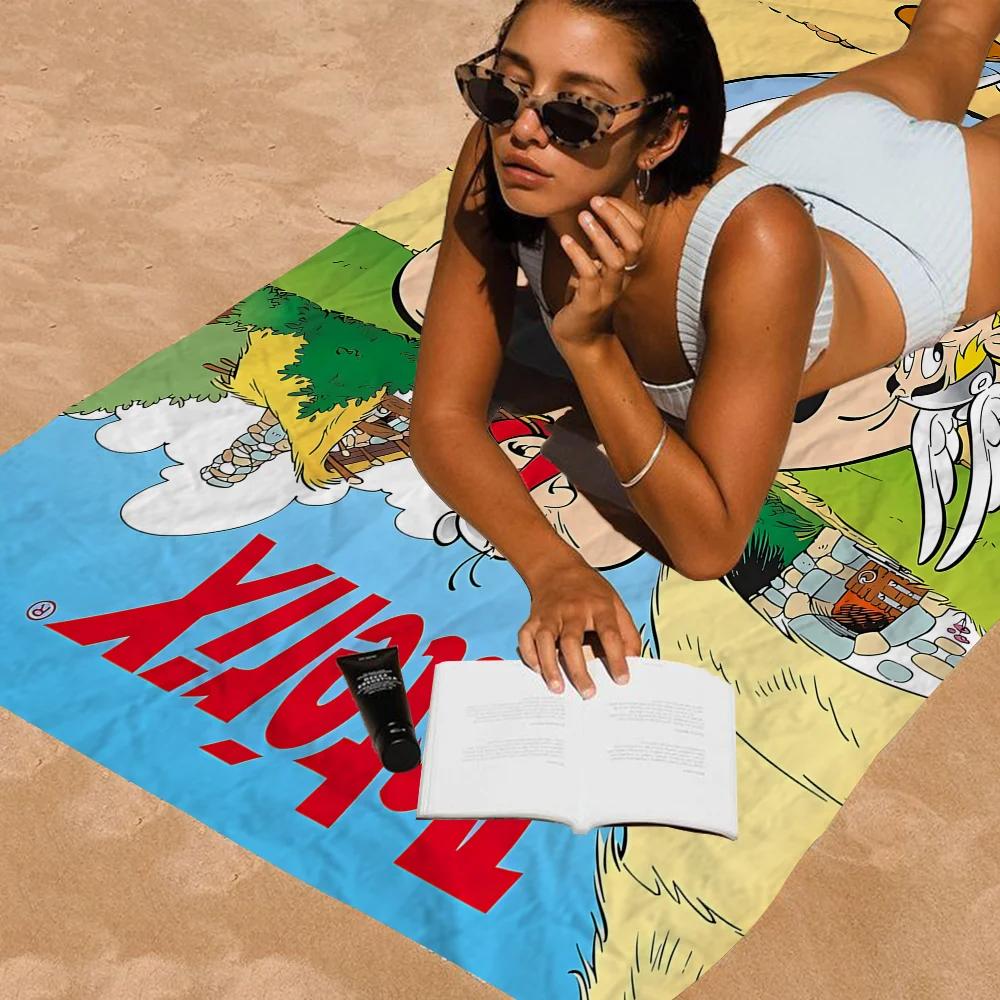 A-Asterix O-Obelix Manga Microfiber Beach Towel Absorbent Quick dry Soft Yoga Swimming Resort Mountain Climbing Towel 2