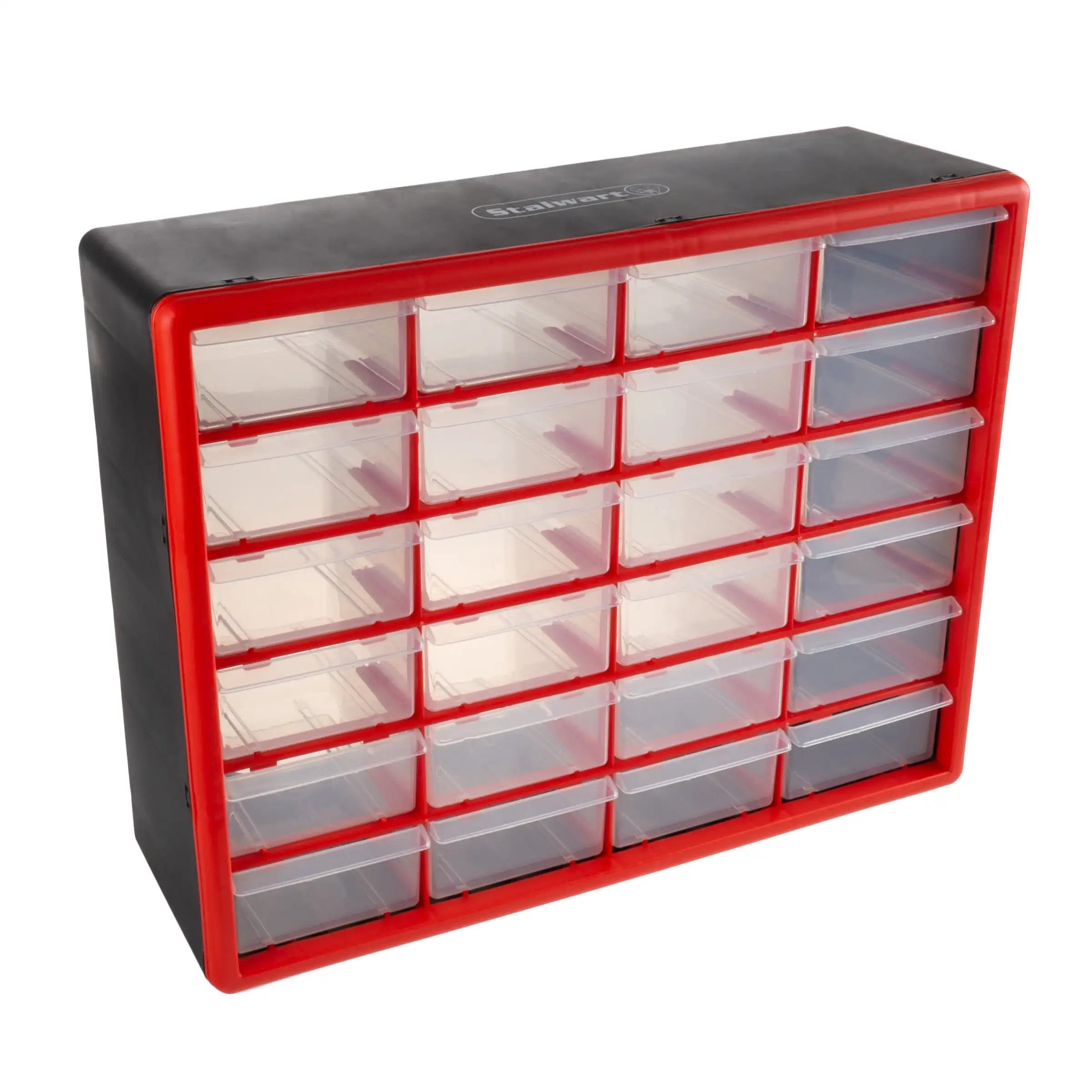 

24 Drawer Storage Cabinet- Compartment Plastic Organizer- Desktop or Wall Mount Container for Hardware Parts Crafts