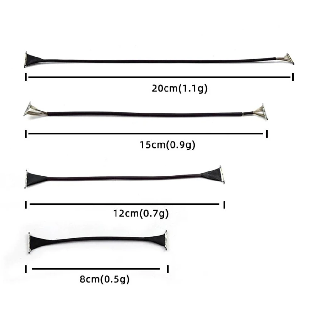 Câble de signal FPV 15cm 20cm 8cm 12cm pour drone RC - Rouge, Blanc, Jaune, Bourgogne