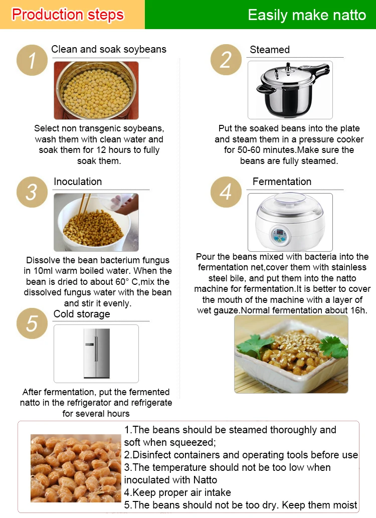 Description Picture 4 of itemAutomatic Electric Natto Maker Rice Wine Fermenting Machine Yogurt Leben Sour Cream Fermenter Yoghurt Stainless Steel Liner Cup