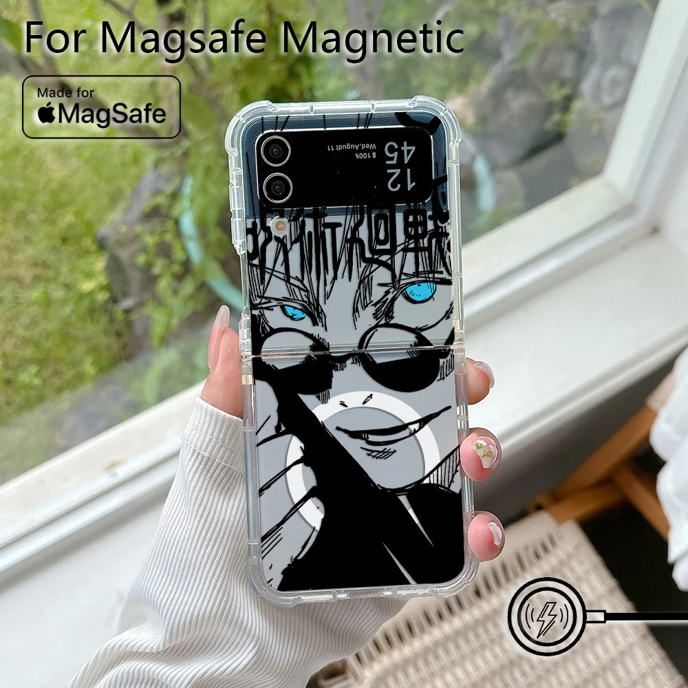 Jujutsu Kaisen Magnetic Transparent Phone Case - Soft Back Cover