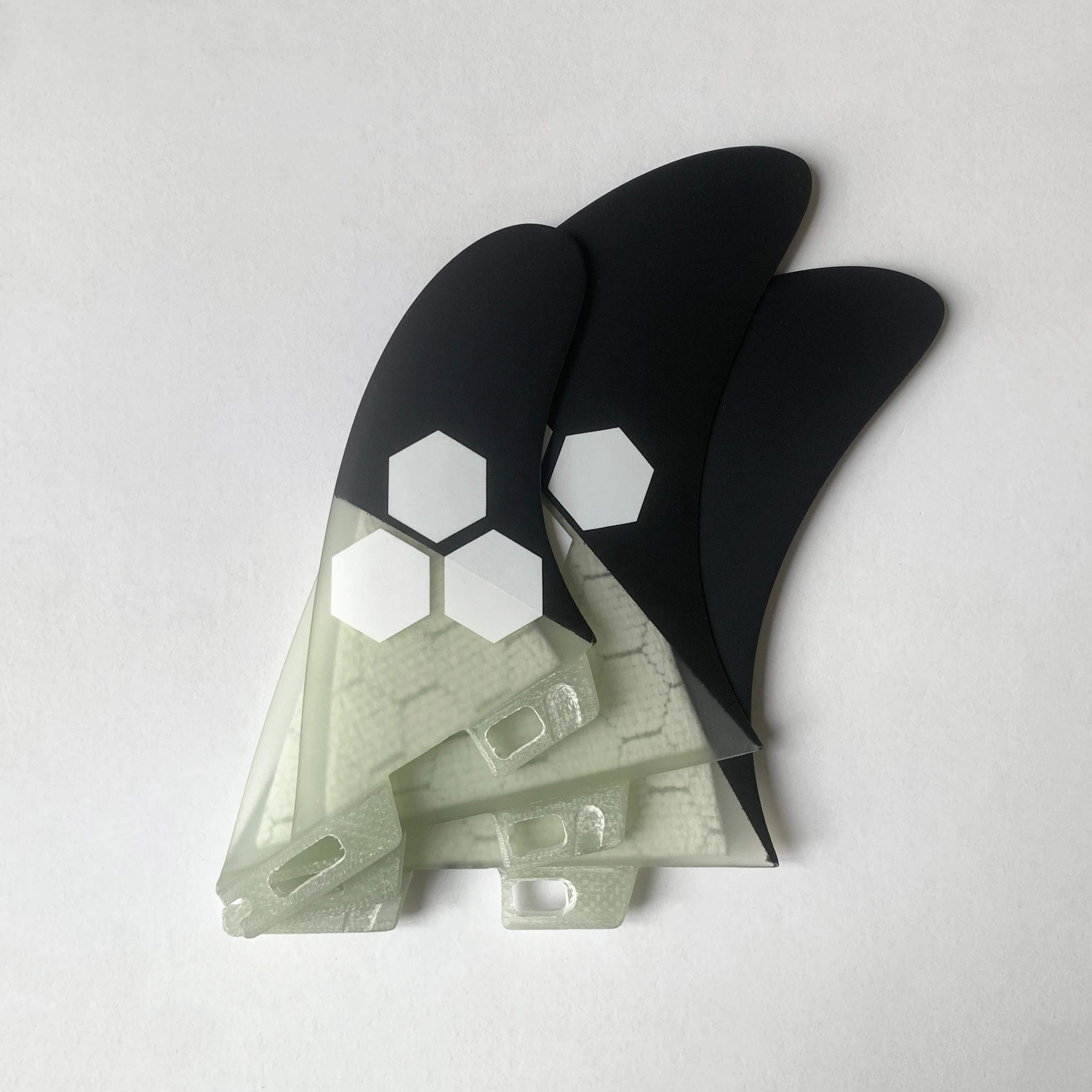 RISECE Surf AMT Twin + 1 Surfboard Fin Performance Core Big Honeycomb Tri Fin Set surfboard fin