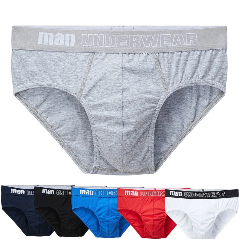 

1Pc/2023 Men's Panties Sexy Underwear Male Briefs Men Jockstrap Pant Comfortable Slip Underpants Breathable Cotton Mens Briefs