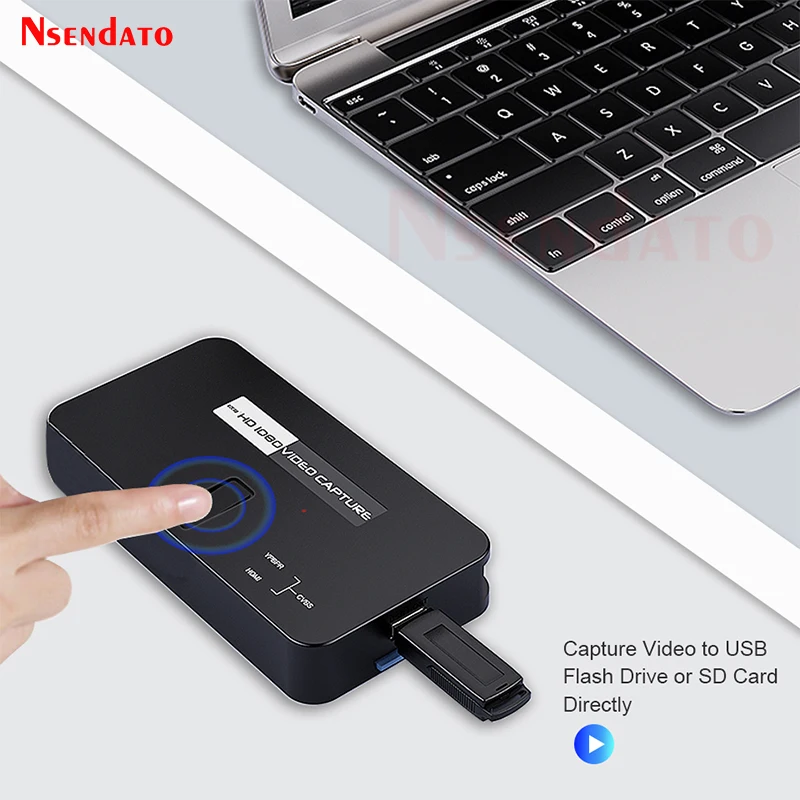 Ezcap284 1080P Ypbpr AV CVBS HDMI Video Capture Card Game Grabber Box for Switch XBOX PS4 Phone Video Record OBS Live Streaming