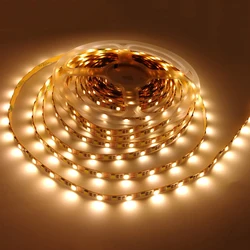 Versatile LED Strip Light with Battery Power - White/Warm White Illumination for Cabinets and Backlighting (Warm white)