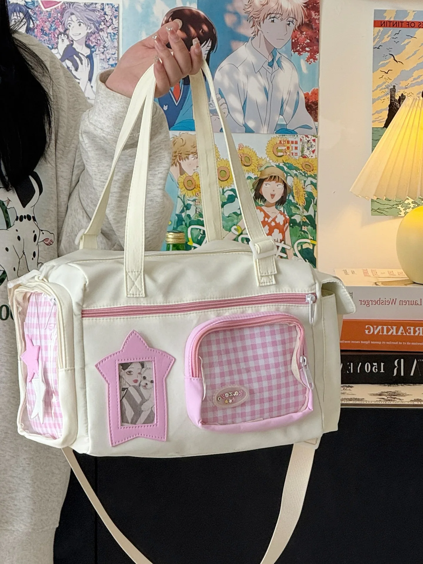 Large Capacity Versatile Shoulder Bag For Women Kawaii Style_voghion.com