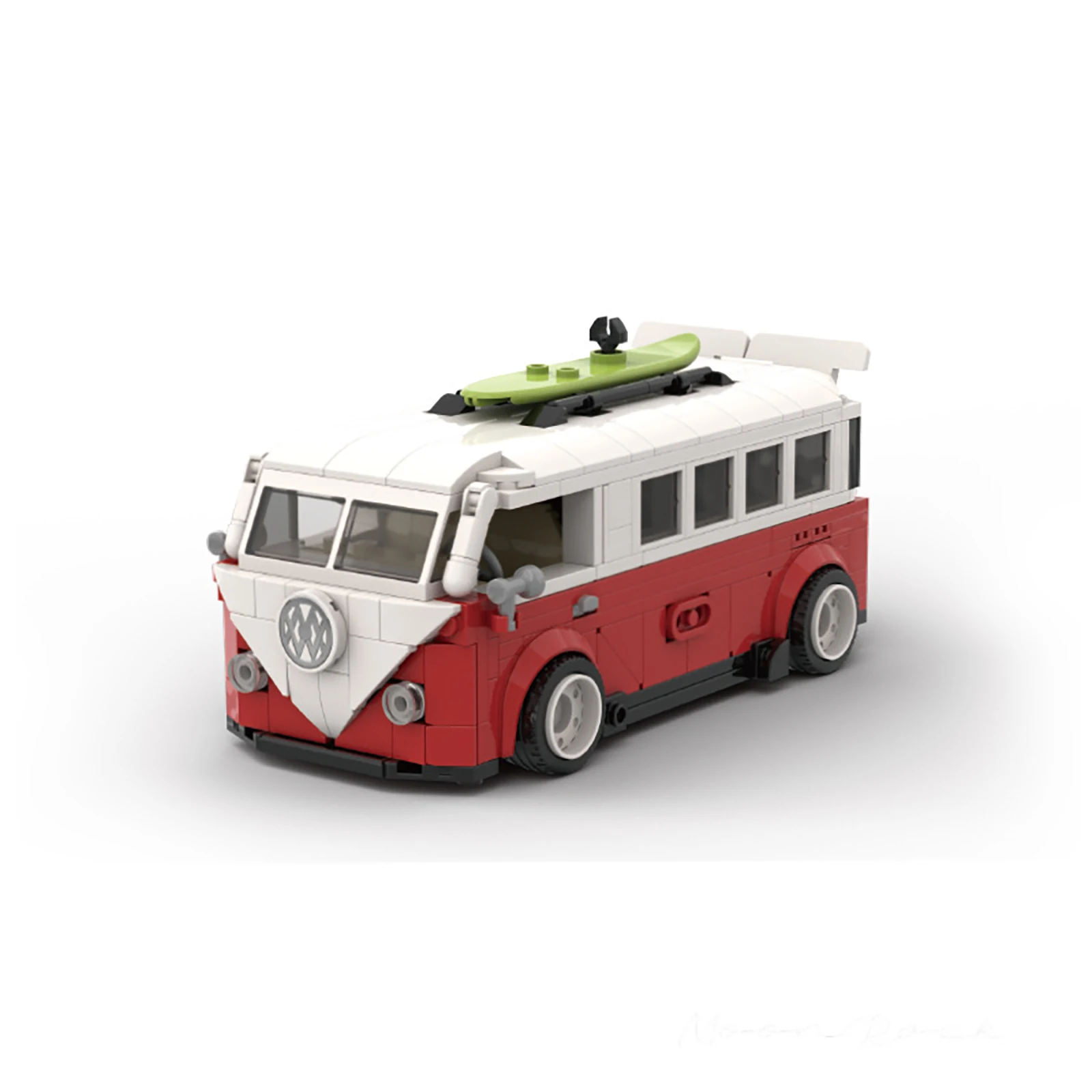 PB8807 456pcs T1 Camper Van Model Building Blocks Bricks car set MOC ...
