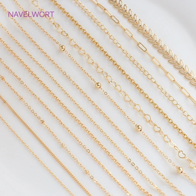 Gold Plated Brass Jewelry Making Supplies  14k Gold Plated Jewelry Making  Supplies - Jewelry Findings & Components - Aliexpress