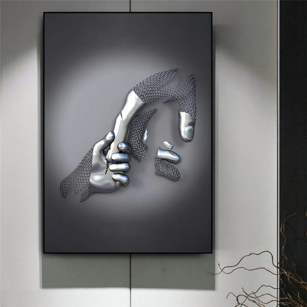 Abstract Metal Portrait Wall Art 6 | Abstract Metal Portrait Wall Art 6