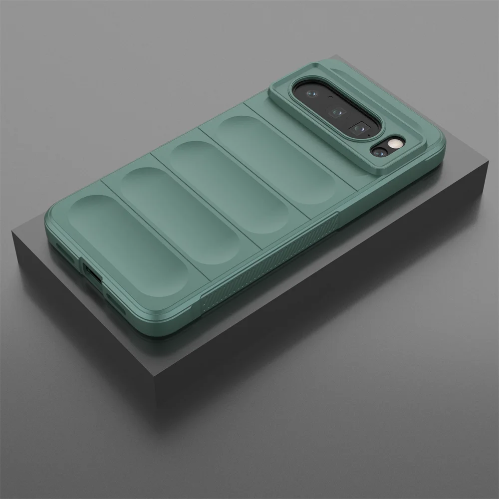Shockproof Liquid Silicone Soft Back Cover - Armor Edition