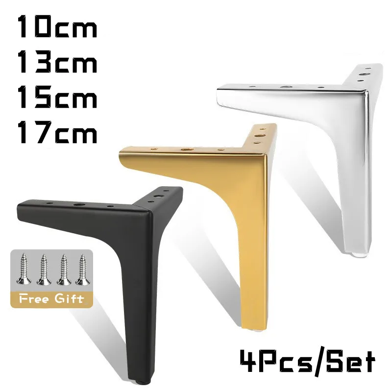 Furniture Legs 4Pcs/Set Household Furniture Legs Heavy Duty Metal Sofa Feet For Table Chair Desk Furniture Hardware