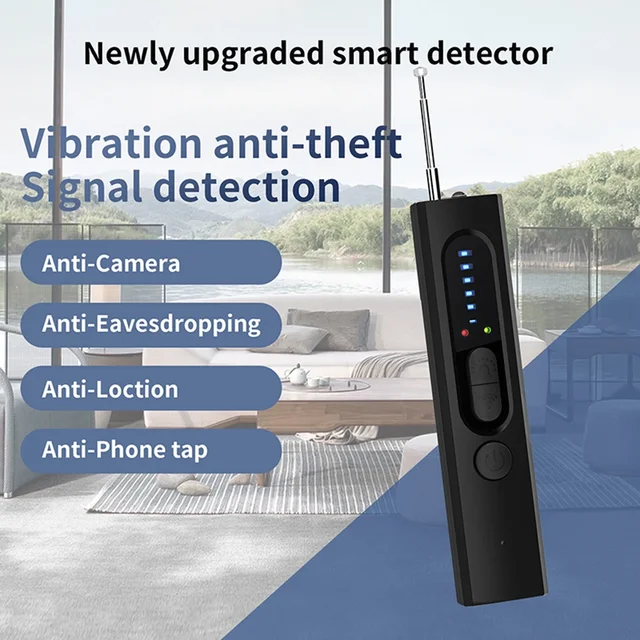 Hidden Camera Detector Anti-Spy Car Multifunctional Hotel Infrared GPS Tracker Listening Device Gadget Security Protection 1